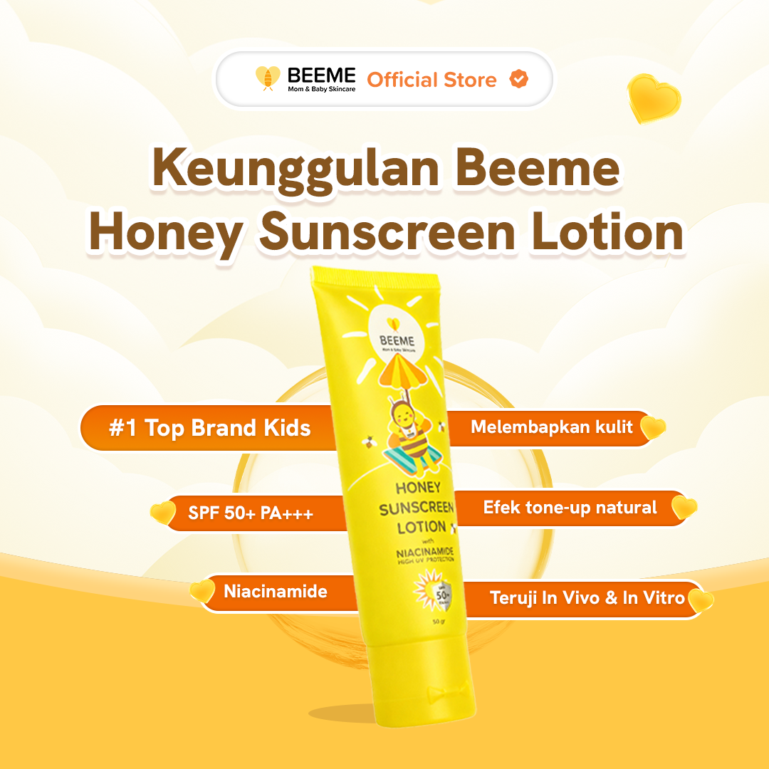 Beeme Honey Sunscreen Lotion SPF 50+++ 50g