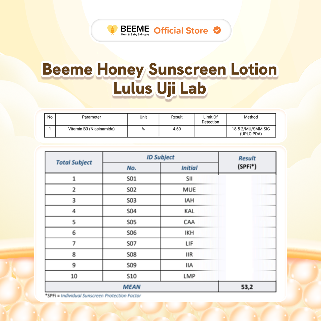 Beeme Honey Sunscreen Lotion SPF 500+++ 25g