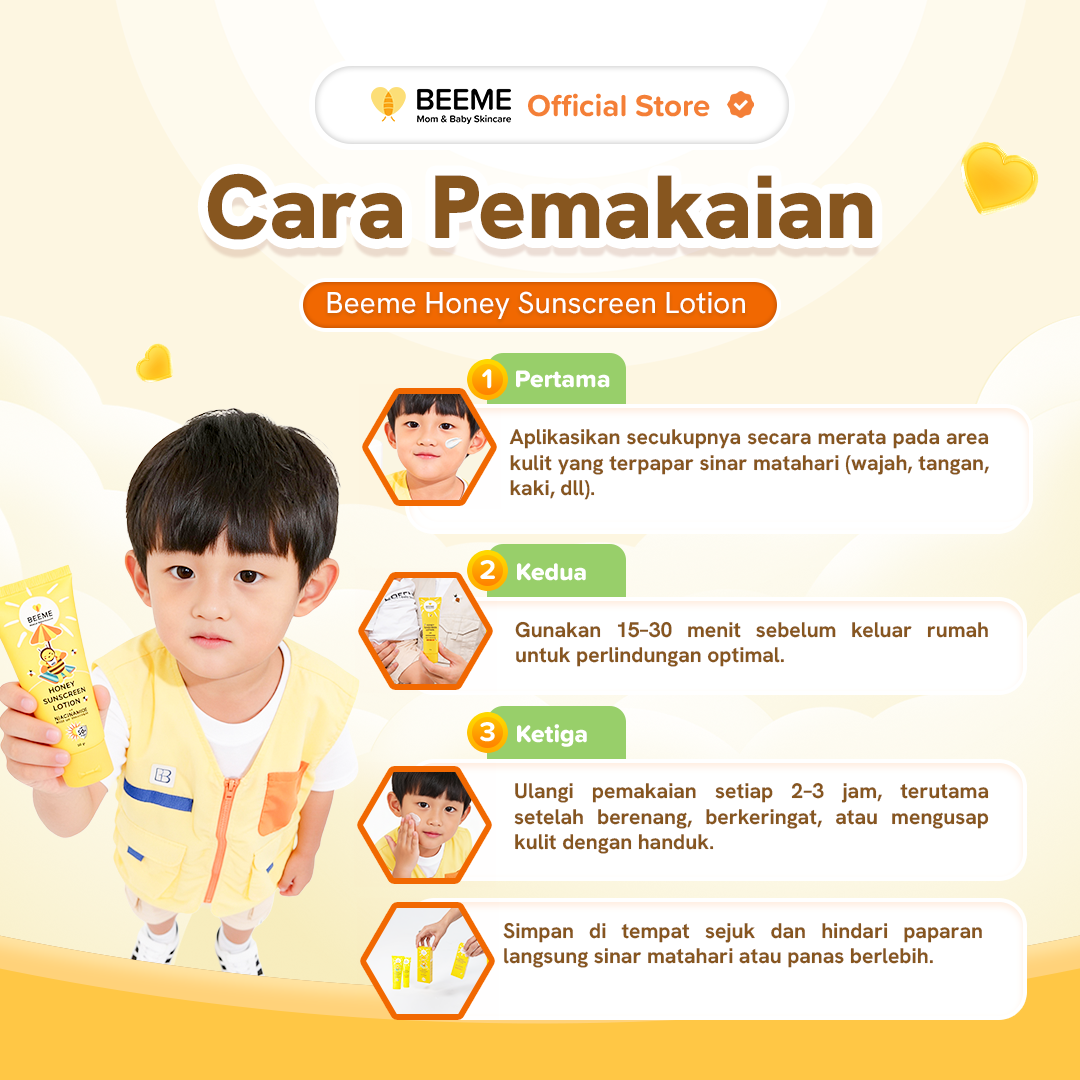 Beeme Honey Sunscreen Lotion SPF 50+++ 50g